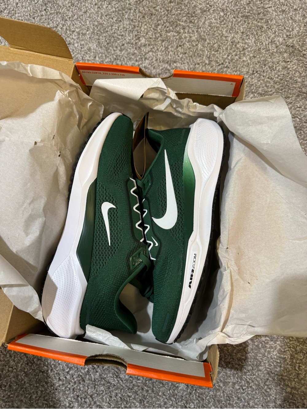 Nike Air Zoom Pegasus 41 dark green- brand new in box with tags